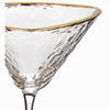 Clear Hammered Cocktail Glasses