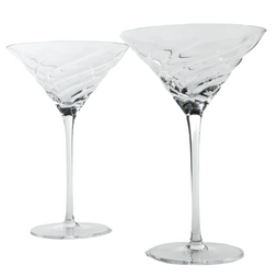 Vortex Martini Glasses