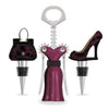 Dark Red Leopard Fashion Wine Stopper Set - Sister.ly Drinkware