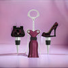 Dark Red Leopard Fashion Wine Stopper Set - Sister.ly Drinkware