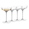 Opulent Angled Coupe Cocktail Glasses, Set of 4 - Sister.ly Drinkware